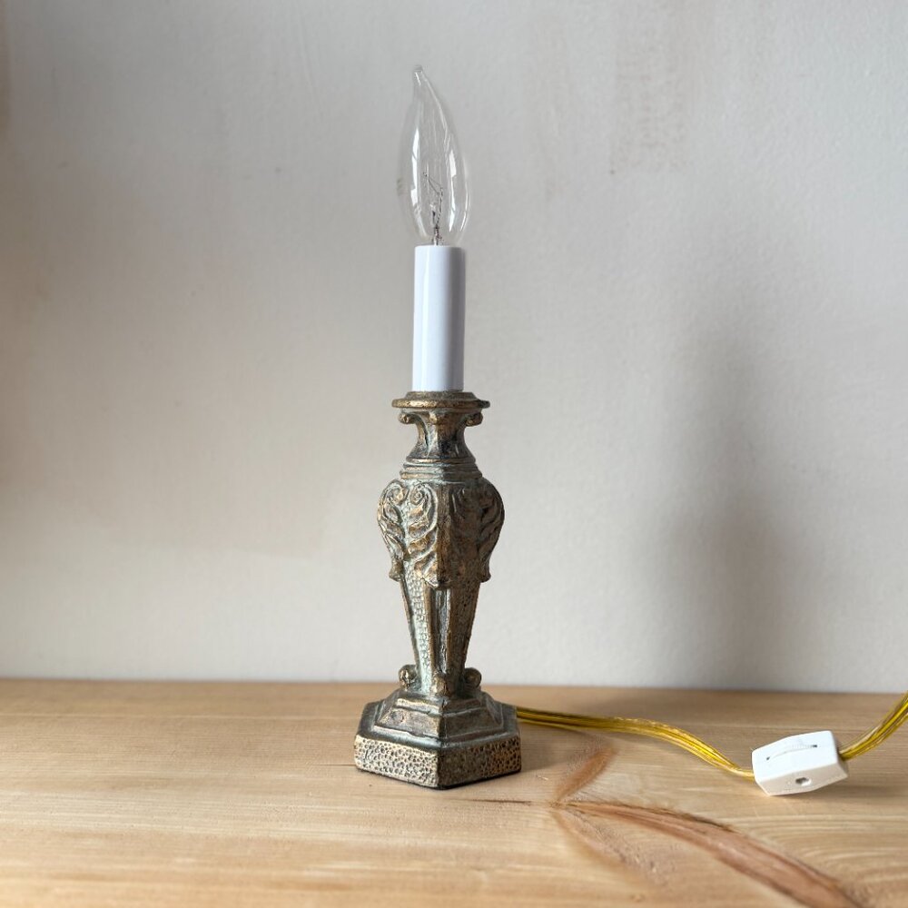Vintage Gold Table Lamp – Baroque, Ornate, French Style – Antique Look Lighting